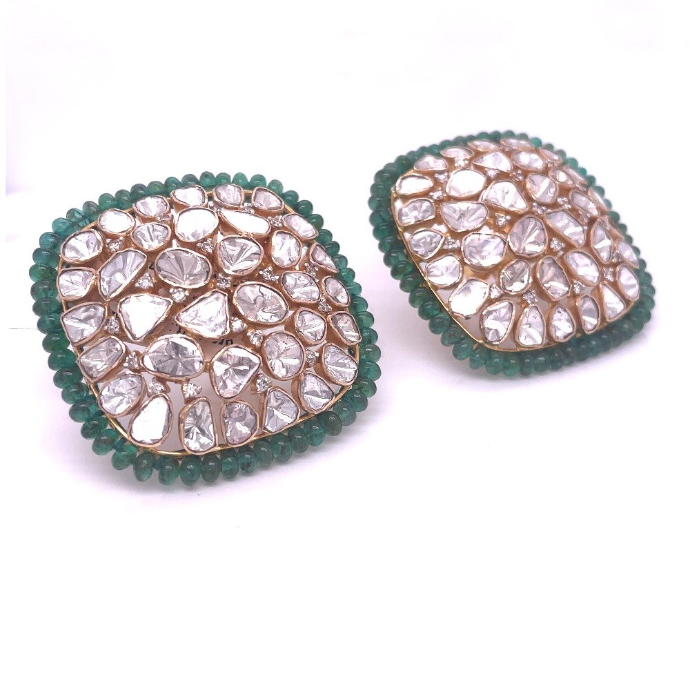 polki Diamonds Earrings